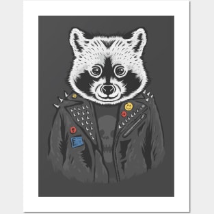 Metal Racoon Posters and Art